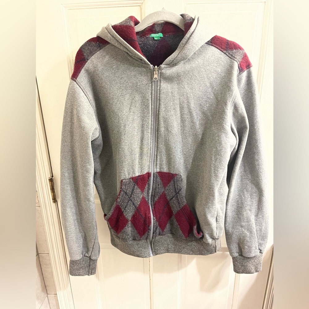 United colors of Benetton argyle sweater size lg